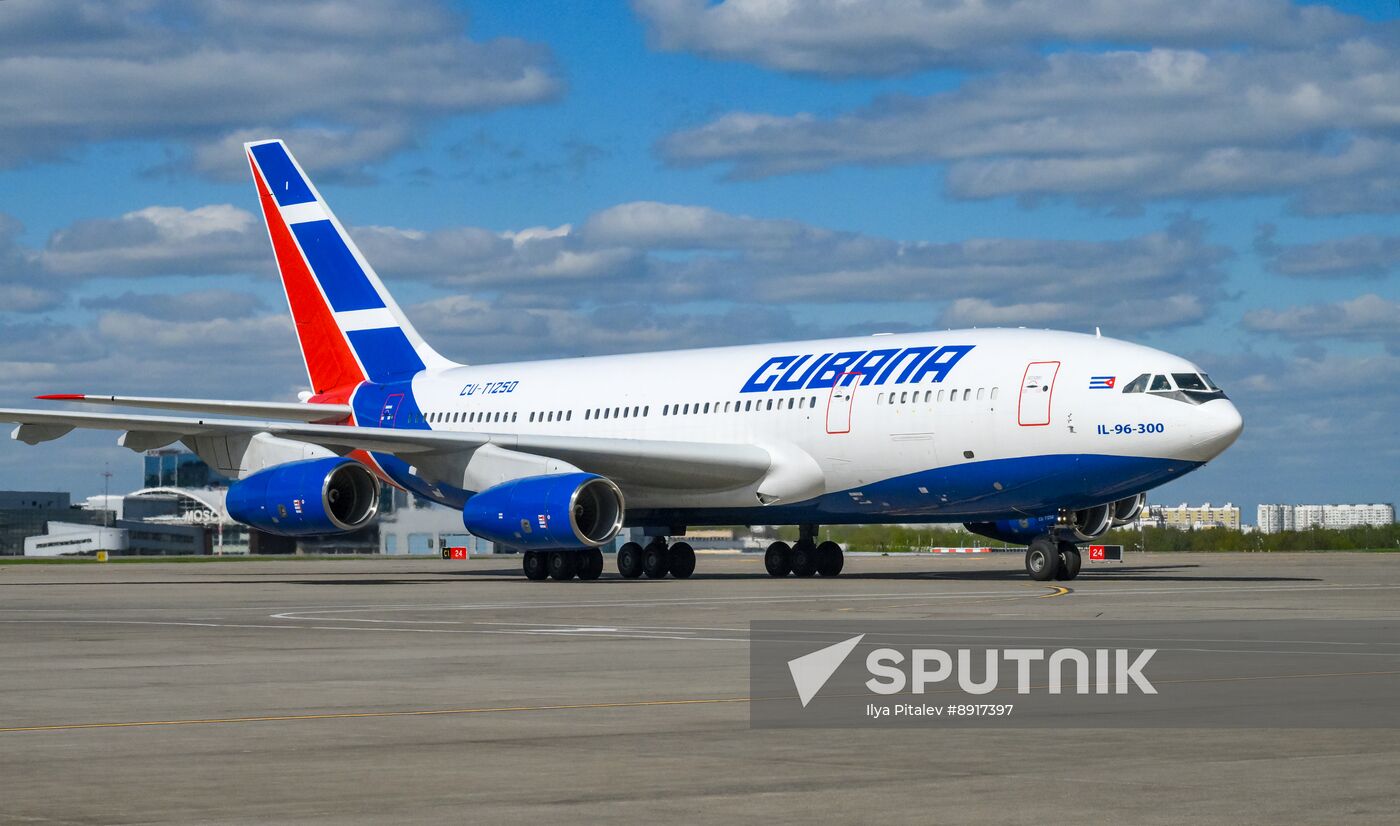 President of Cuba Miguel Diaz-Canel Bermudez arrives in Moscow to attend celebrations to mark 80th anniversary of Victory