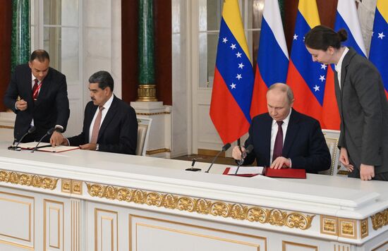 President of Russia Vladimir Putin's meeting with President of Venezuela Nicolas Maduro
