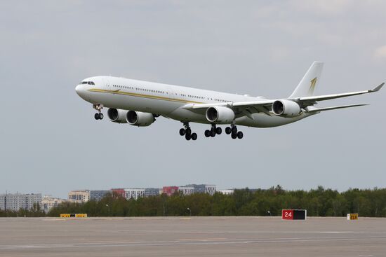 President of the Republic of the Congo Denis Sassou Nguesso arrives in Moscow