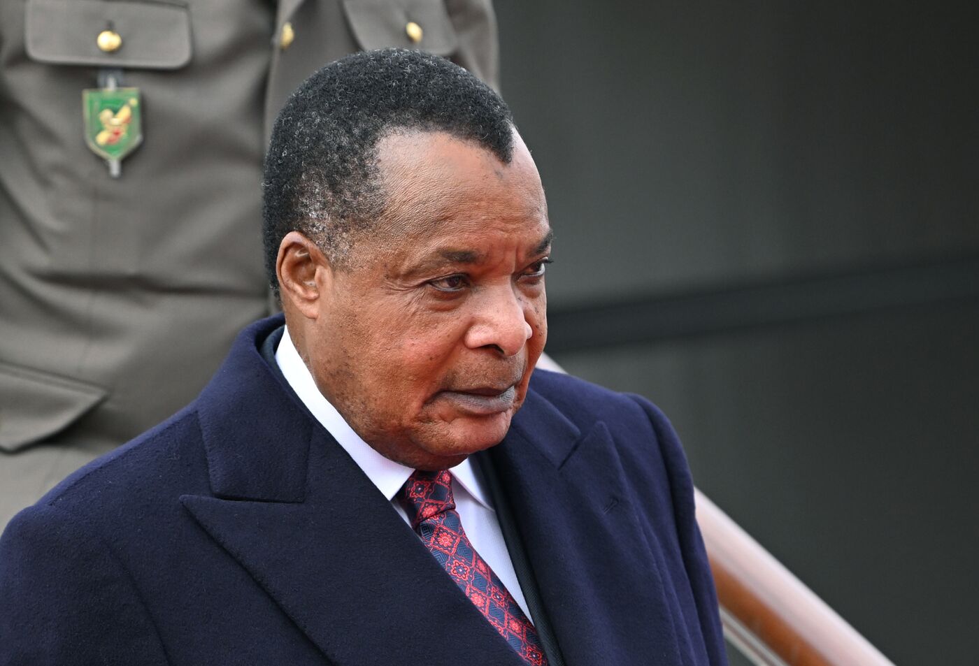 President of the Republic of the Congo Denis Sassou Nguesso arrives in Moscow