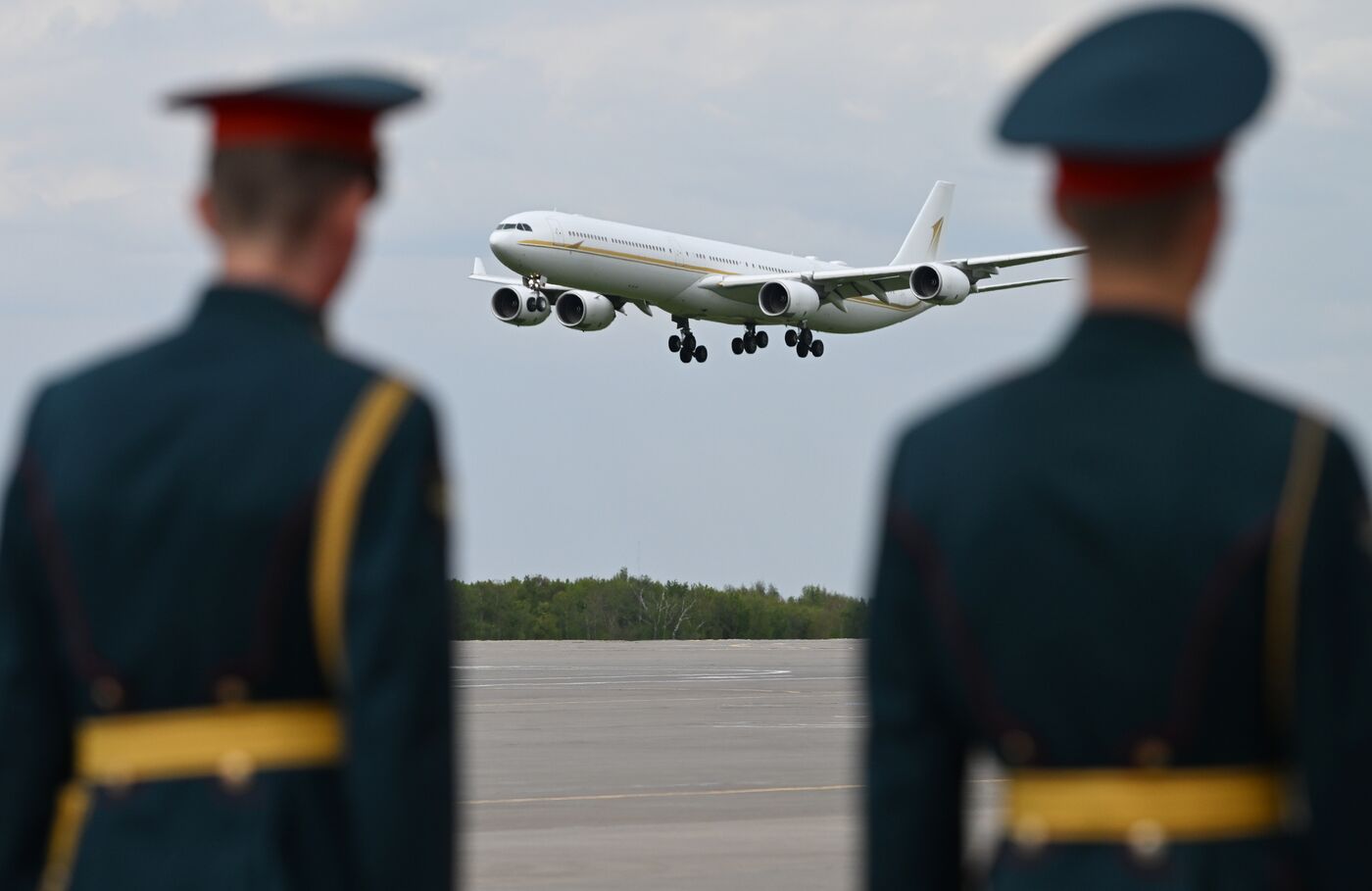 President of the Republic of the Congo Denis Sassou Nguesso arrives in Moscow