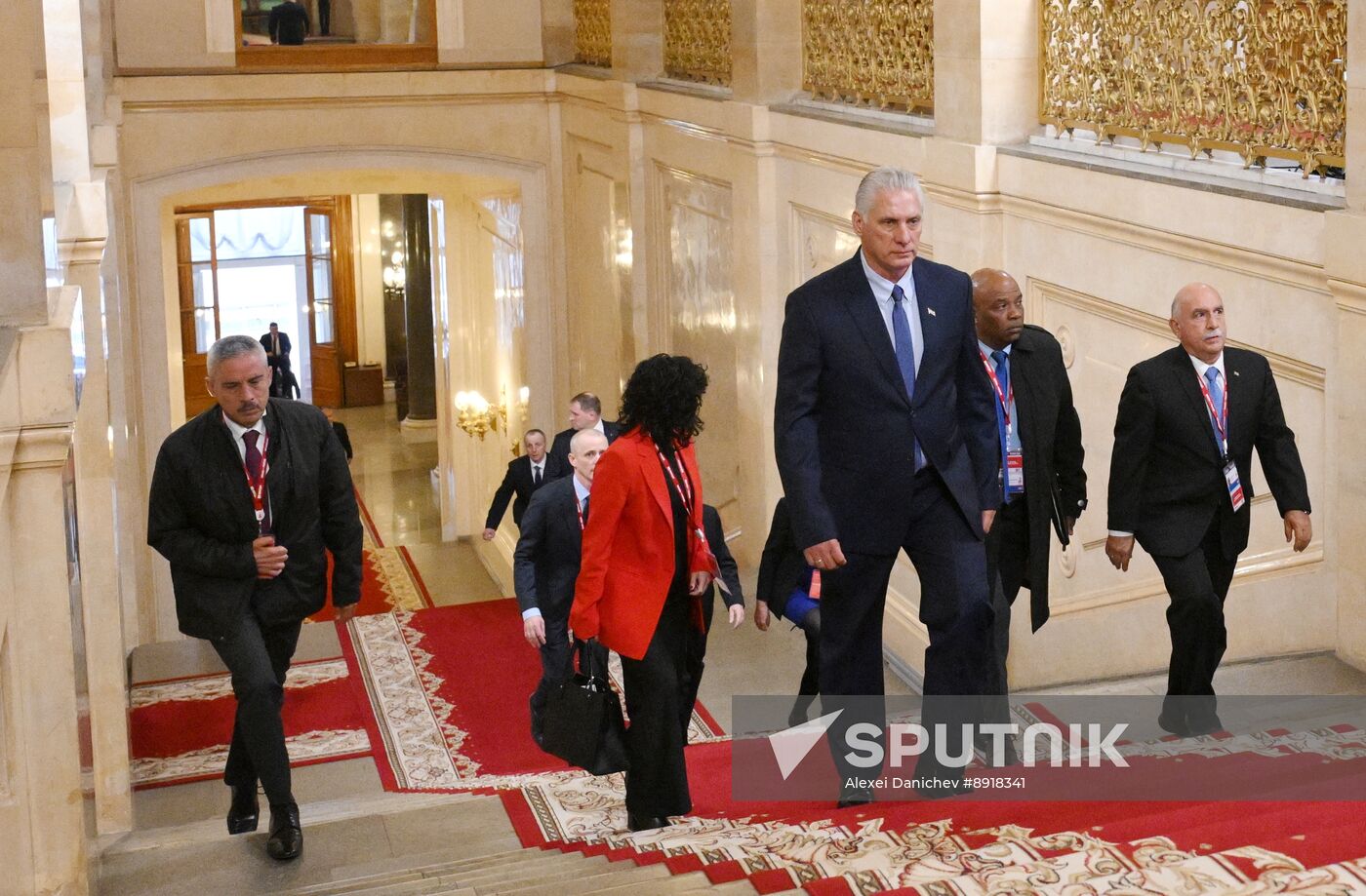 President of Russia Vladimir Putin's meeting with President of Cuba Miguel Diaz-Canel Bermudez