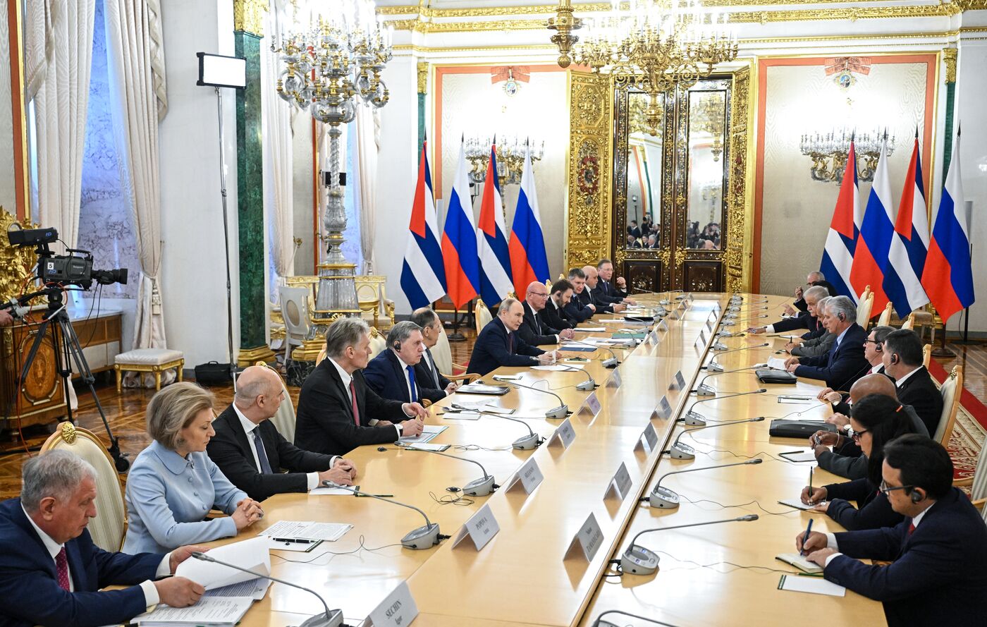 President of Russia Vladimir Putin's meeting with President of Cuba Miguel Diaz-Canel Bermudez