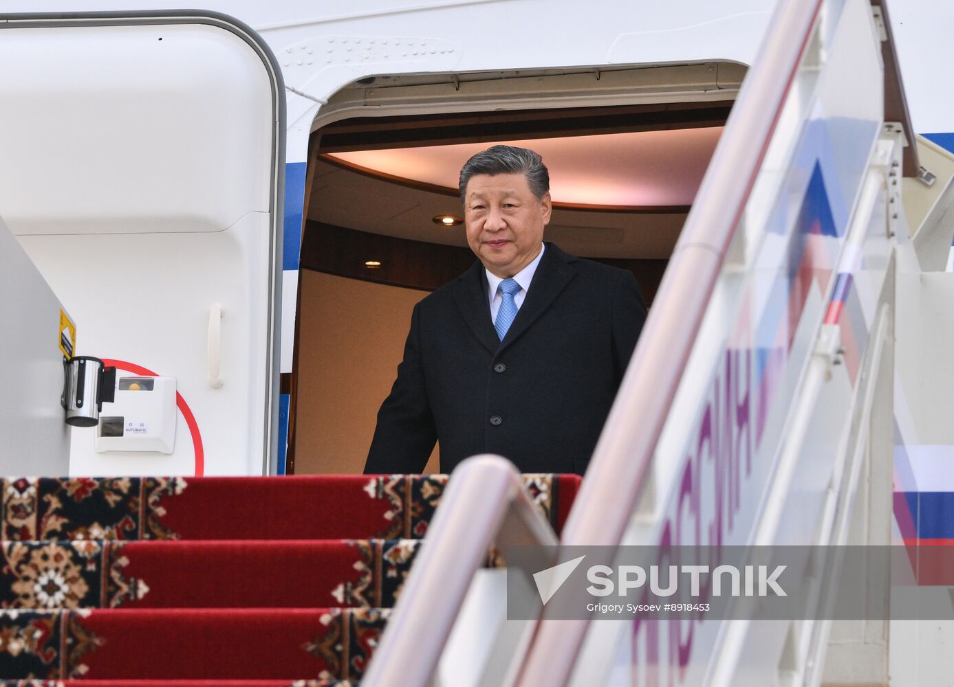 President of China Xi Jinping arrives in Moscow to attend celebrations to mark 80th anniversary of Victory