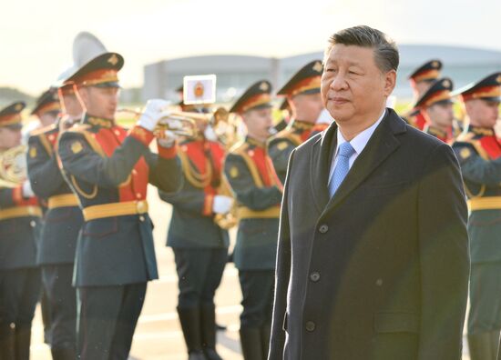 President of China Xi Jinping arrives in Moscow to attend celebrations to mark 80th anniversary of Victory