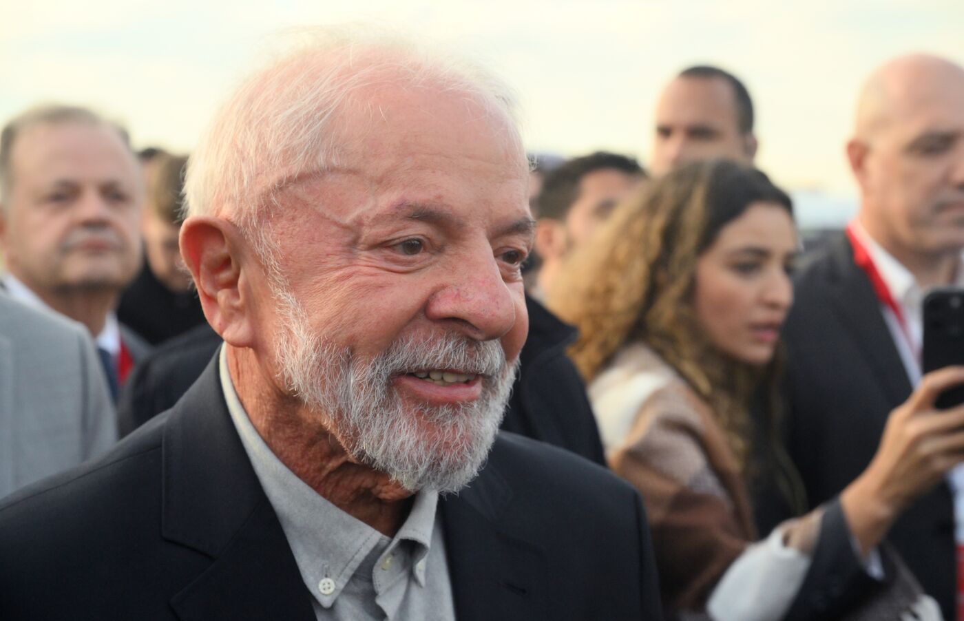 President of Brazil Luiz Inacio Lula da Silva arrives in Moscow to attend celebrations to mark 80th anniversary of Victory