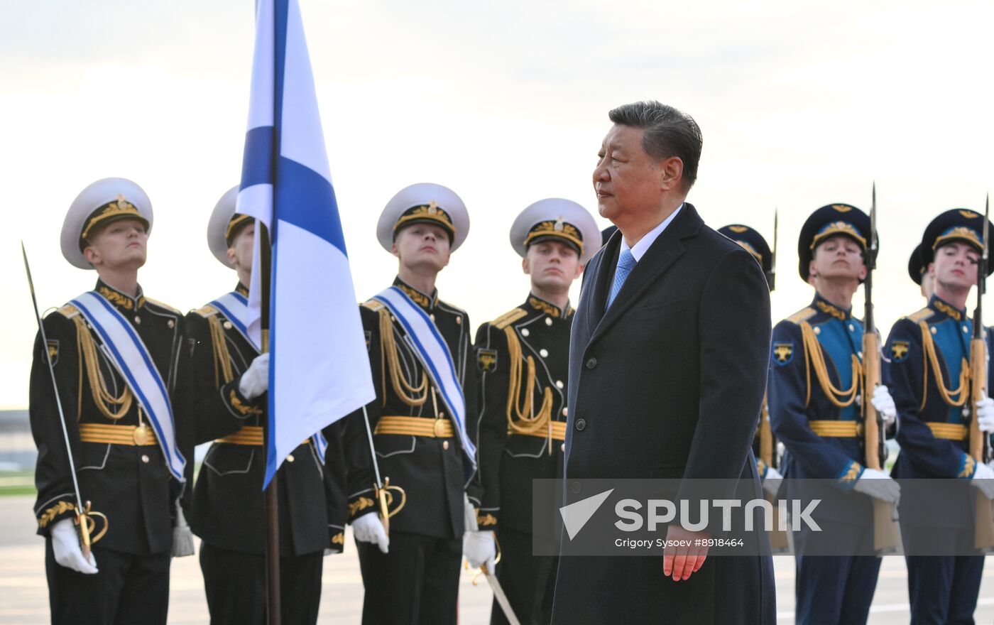 President of China Xi Jinping arrives in Moscow to attend celebrations to mark 80th anniversary of Victory
