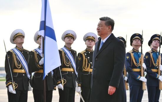 President of China Xi Jinping arrives in Moscow to attend celebrations to mark 80th anniversary of Victory