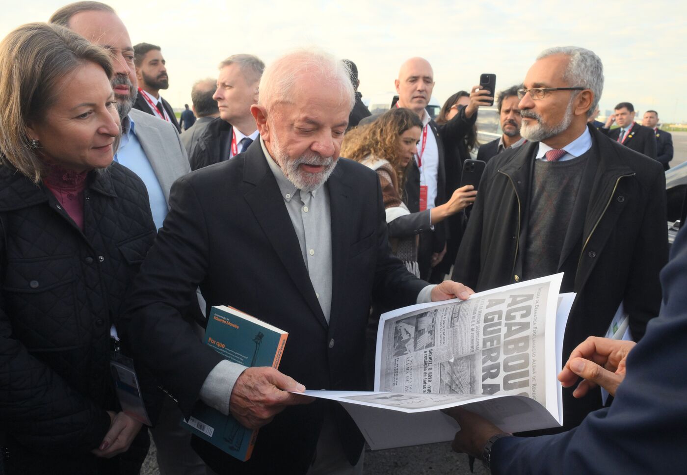 President of Brazil Luiz Inacio Lula da Silva arrives in Moscow to attend celebrations to mark 80th anniversary of Victory