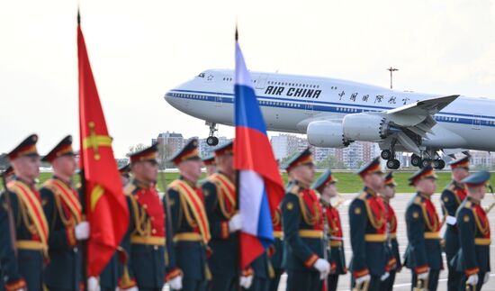 President of China Xi Jinping arrives in Moscow to attend celebrations to mark 80th anniversary of Victory