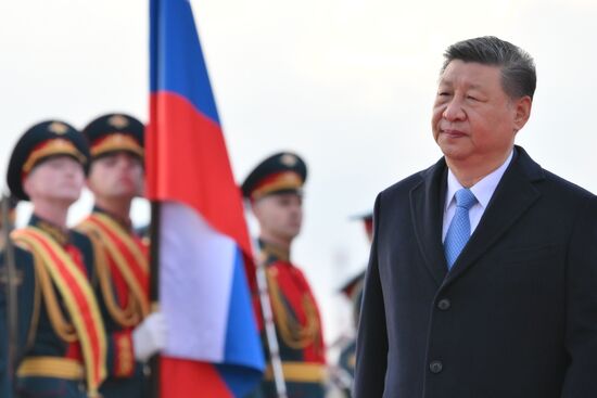 President of China Xi Jinping arrives in Moscow to attend celebrations to mark 80th anniversary of Victory