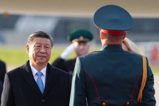 President of China Xi Jinping arrives in Moscow to attend celebrations to mark 80th anniversary of Victory