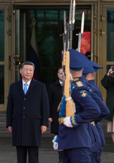 President of China Xi Jinping arrives in Moscow to attend celebrations to mark 80th anniversary of Victory