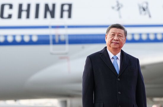 President of China Xi Jinping arrives in Moscow to attend celebrations to mark 80th anniversary of Victory