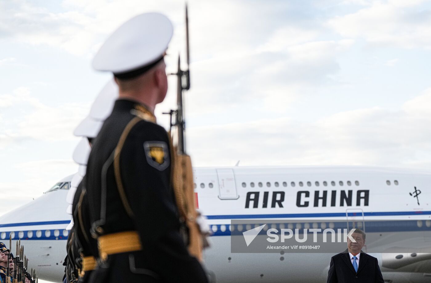President of China Xi Jinping arrives in Moscow to attend celebrations to mark 80th anniversary of Victory