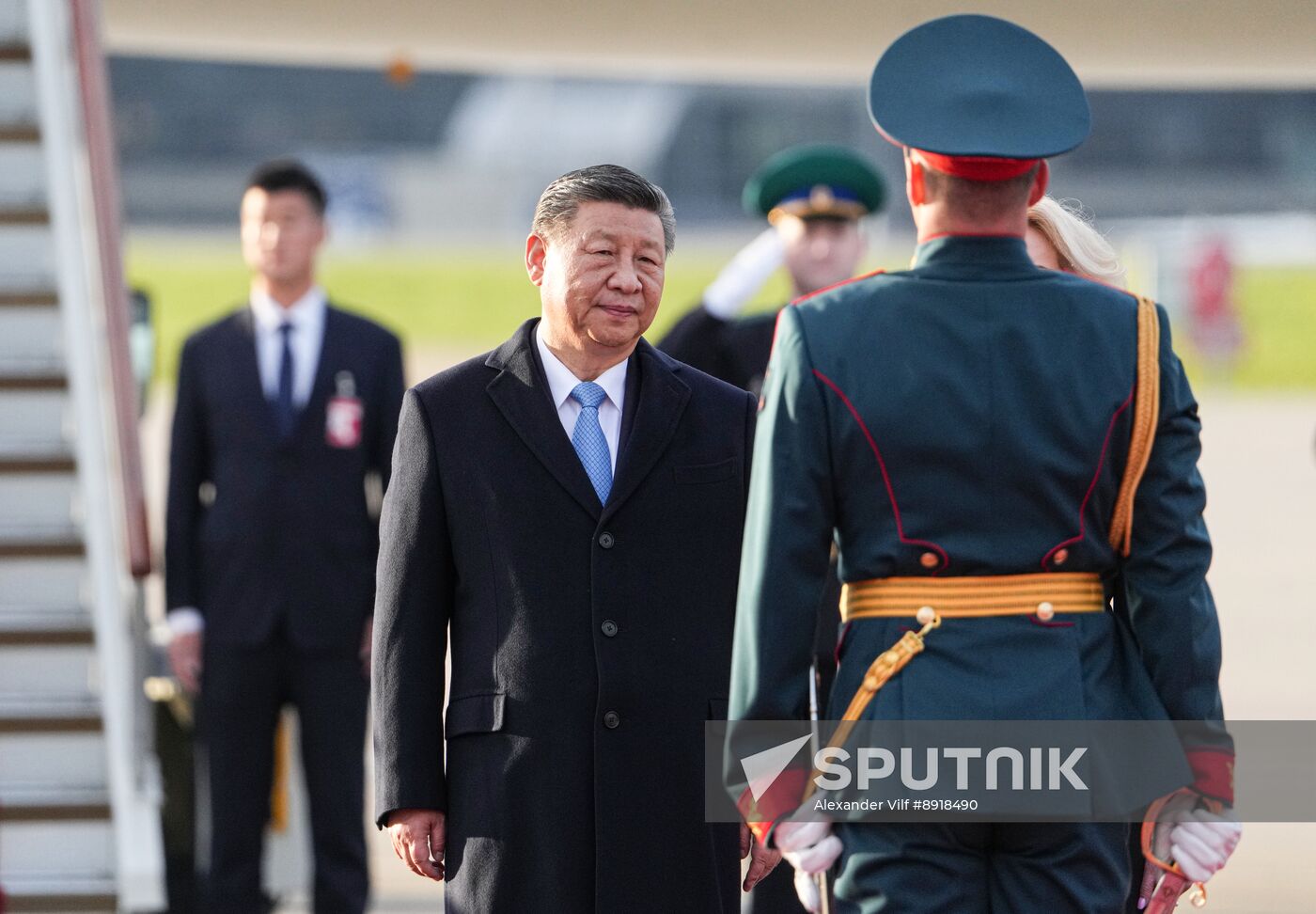 President of China Xi Jinping arrives in Moscow to attend celebrations to mark 80th anniversary of Victory