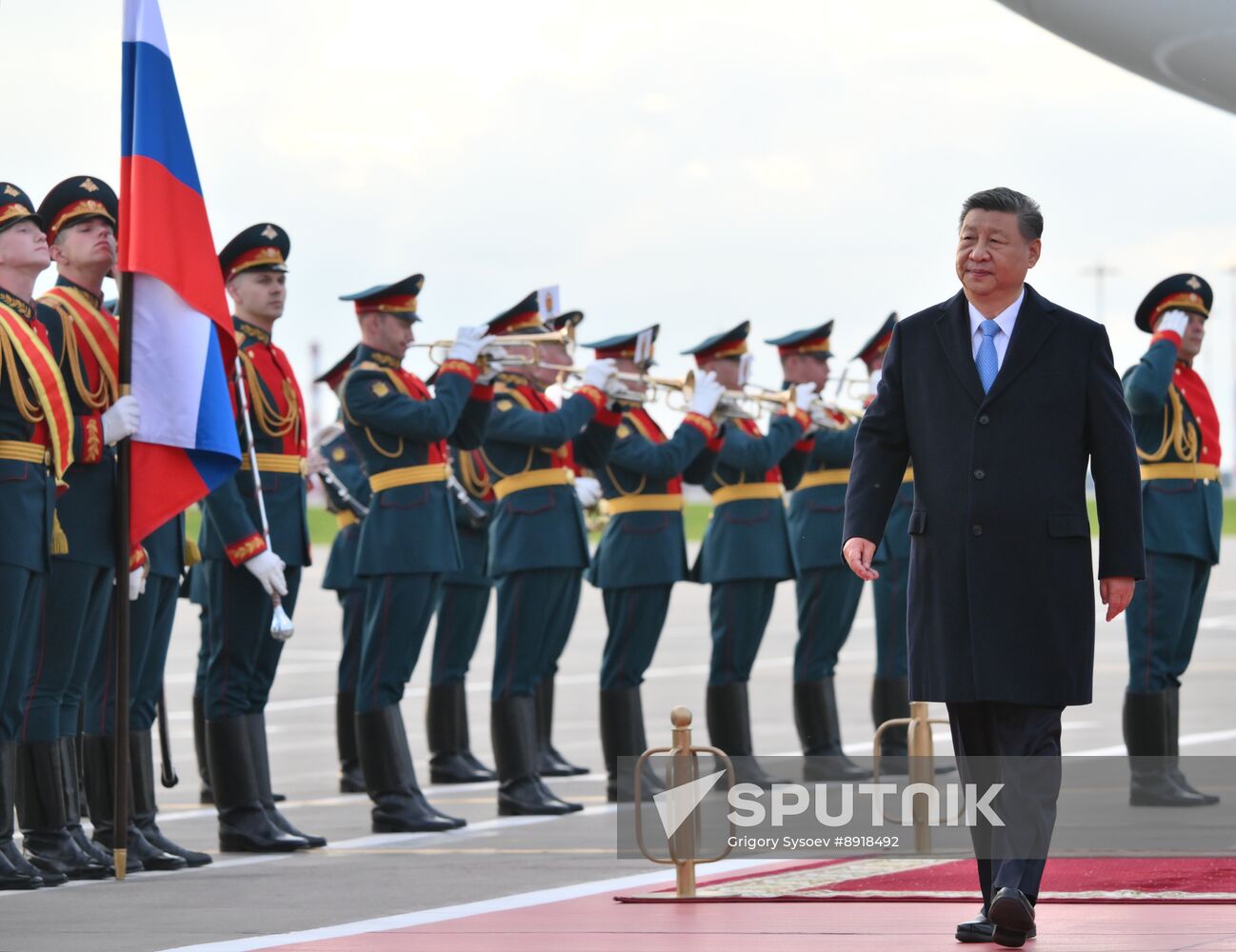 President of China Xi Jinping arrives in Moscow to attend celebrations to mark 80th anniversary of Victory
