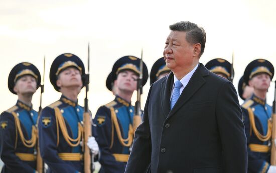 President of China Xi Jinping arrives in Moscow to attend celebrations to mark 80th anniversary of Victory