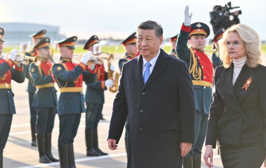 President of China Xi Jinping arrives in Moscow to attend celebrations to mark 80th anniversary of Victory