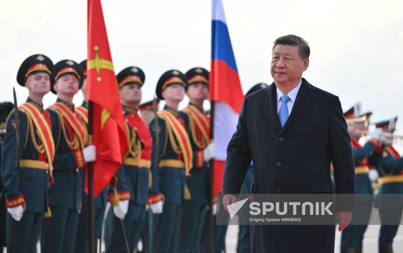 President of China Xi Jinping arrives in Moscow to attend celebrations to mark 80th anniversary of Victory