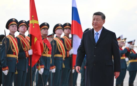 President of China Xi Jinping arrives in Moscow to attend celebrations to mark 80th anniversary of Victory