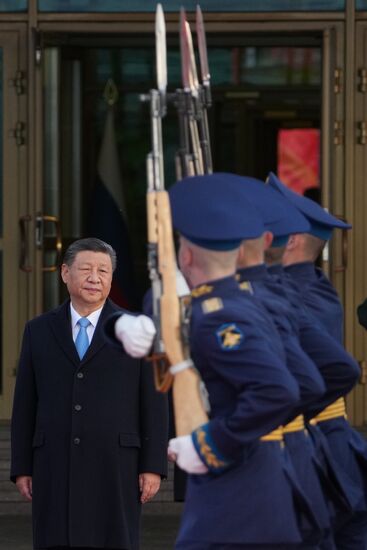 President of China Xi Jinping arrives in Moscow to attend celebrations to mark 80th anniversary of Victory