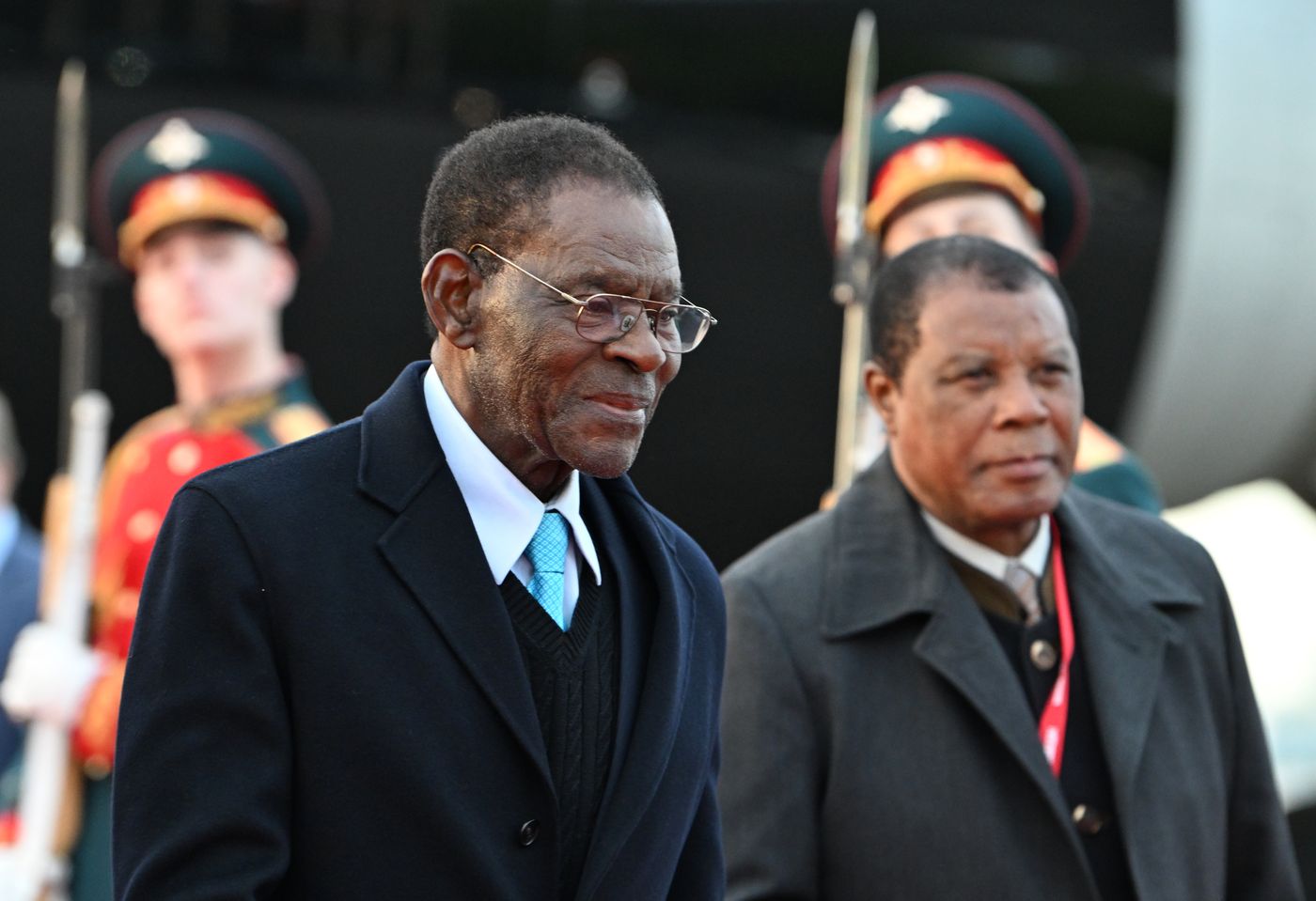 President of Equatorial Guinea Teodoro Obiang Nguema Mbasogo arrives in Moscow to attend 80th anniversary of Victory