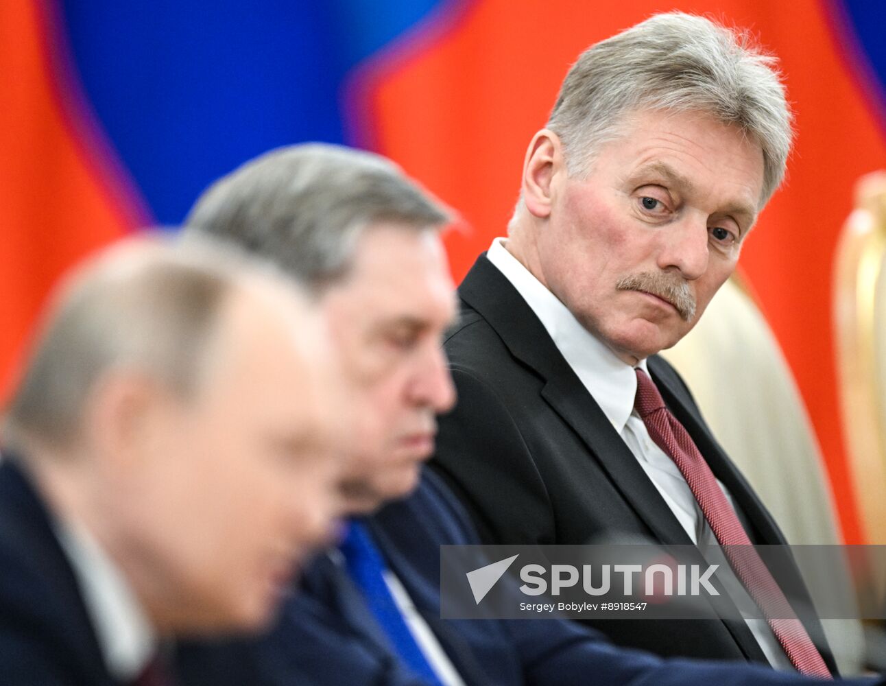 President of Russia Vladimir Putin meets with President of Mongolia Ukhnaagiin Khurelsukh