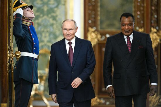 President of Russia Vladimir Putin's meeting with President of the Republic of the Congo Denis Sassou Nguesso