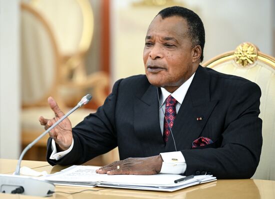 President of Russia Vladimir Putin's meeting with President of the Republic of the Congo Denis Sassou Nguesso