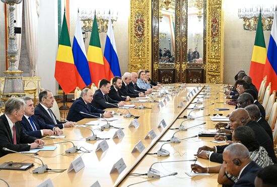 President of Russia Vladimir Putin's meeting with President of the Republic of the Congo Denis Sassou Nguesso