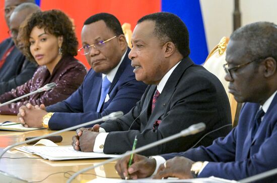 President of Russia Vladimir Putin's meeting with President of the Republic of the Congo Denis Sassou Nguesso