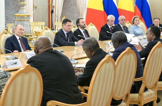 President of Russia Vladimir Putin's meeting with President of the Republic of the Congo Denis Sassou Nguesso