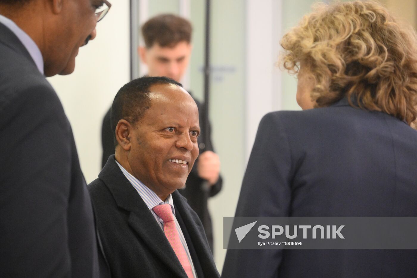 Arrival of President of Ethiopia Taye Atske Selassie for 80th anniversary of Victory