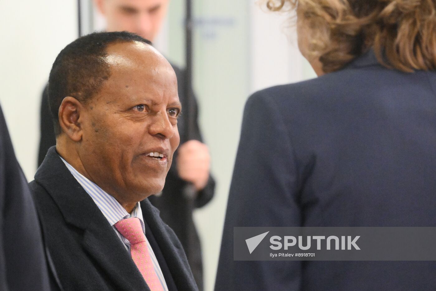 Arrival of President of Ethiopia Taye Atske Selassie for 80th anniversary of Victory