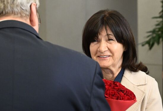 Arrival of President of Republika Srpska Milorad Dodik in Moscow for 80th anniversary of Victory