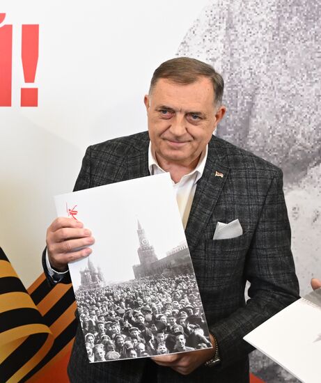 Arrival of President of Republika Srpska Milorad Dodik in Moscow for 80th anniversary of Victory