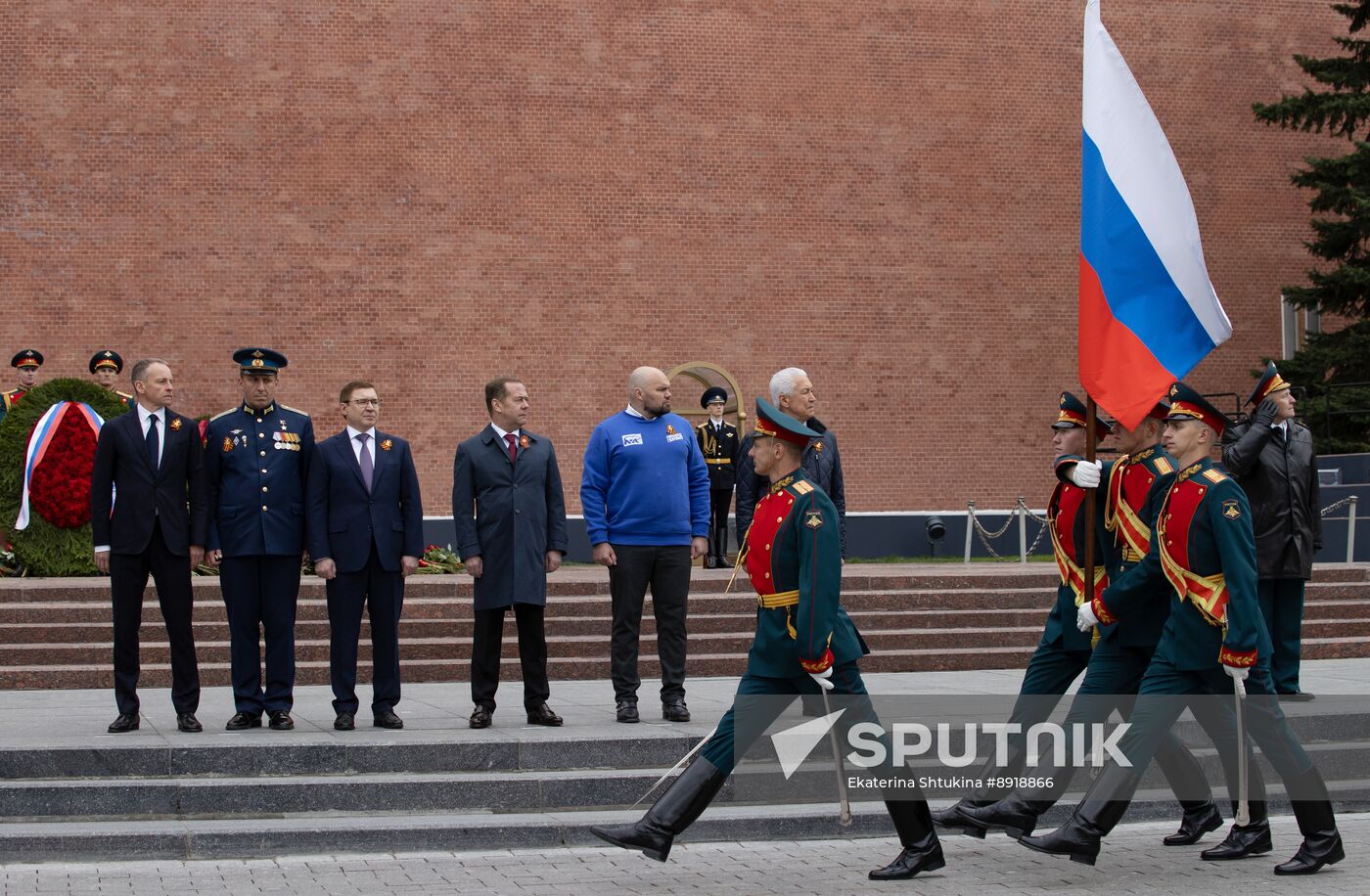 Russia Medvedev WWII Anniversary Wreath Laying