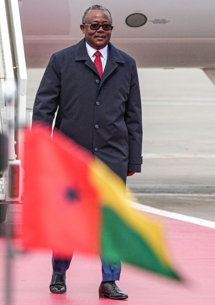 Arrival of President of the Republic of Guinea-Bissau Umaro Sissoco Embalo in Moscow for 80th anniversary of Victory