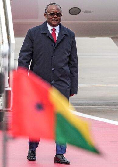 Arrival of President of the Republic of Guinea-Bissau Umaro Sissoco Embalo in Moscow for 80th anniversary of Victory