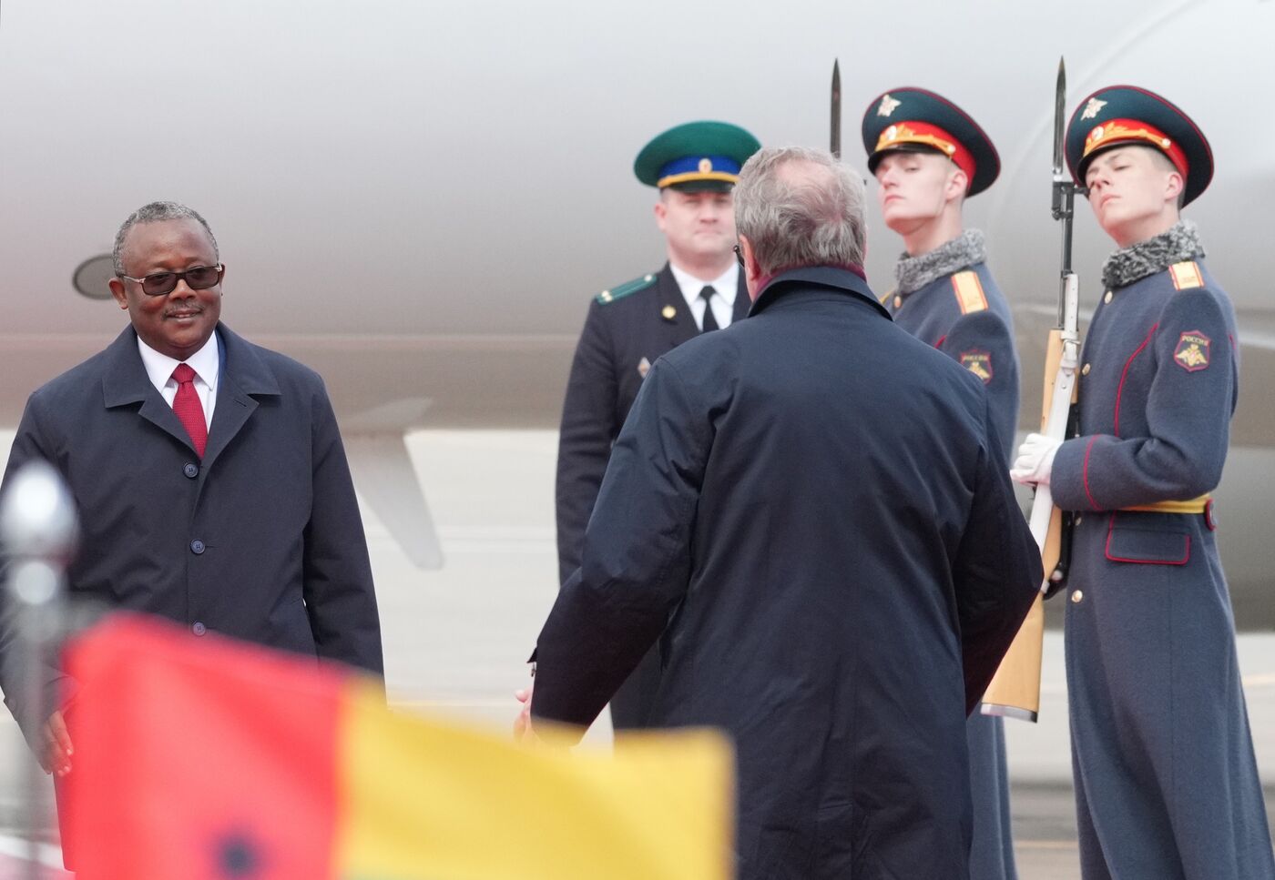 Arrival of President of the Republic of Guinea-Bissau Umaro Sissoco Embalo in Moscow for 80th anniversary of Victory