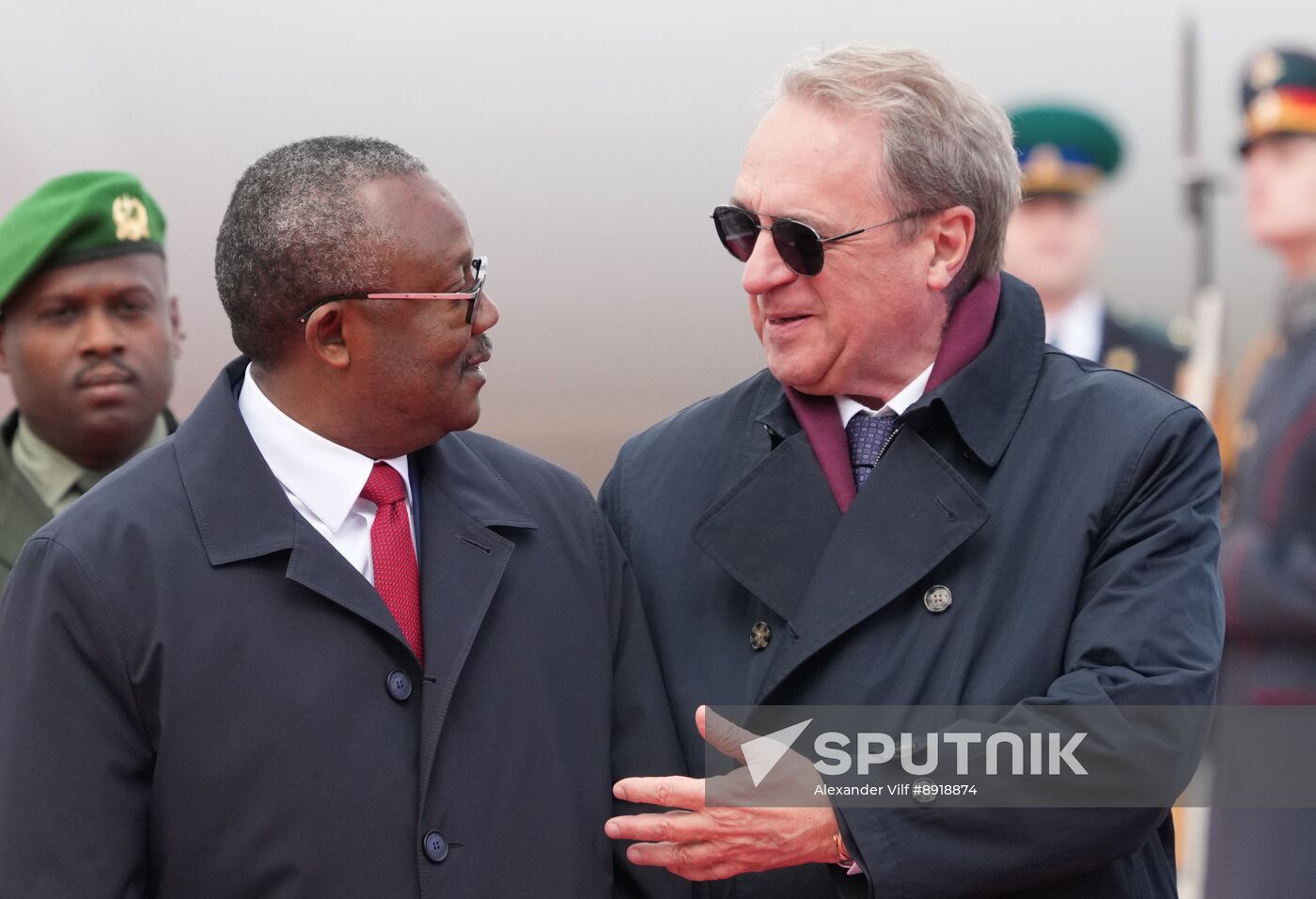 Arrival of President of the Republic of Guinea-Bissau Umaro Sissoco Embalo in Moscow for 80th anniversary of Victory