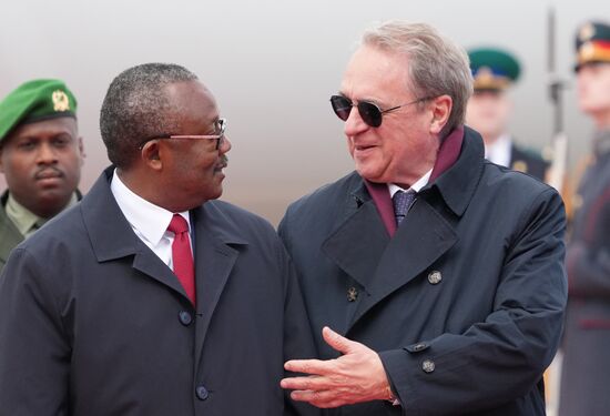 Arrival of President of the Republic of Guinea-Bissau Umaro Sissoco Embalo in Moscow for 80th anniversary of Victory
