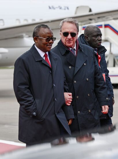 Arrival of President of the Republic of Guinea-Bissau Umaro Sissoco Embalo in Moscow for 80th anniversary of Victory