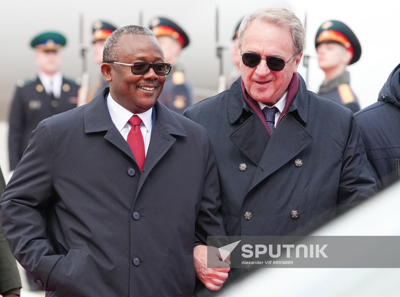 Arrival of President of the Republic of Guinea-Bissau Umaro Sissoco Embalo in Moscow for 80th anniversary of Victory