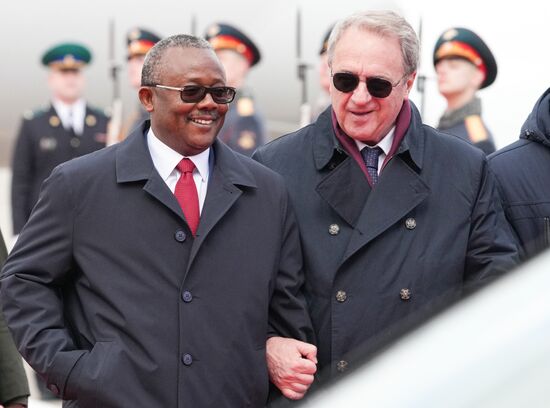 Arrival of President of the Republic of Guinea-Bissau Umaro Sissoco Embalo in Moscow for 80th anniversary of Victory