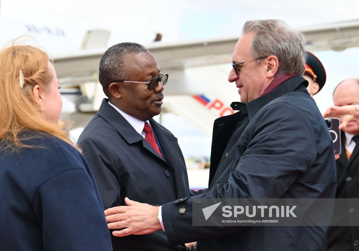 Arrival of President of the Republic of Guinea-Bissau Umaro Sissoco Embalo in Moscow for 80th anniversary of Victory