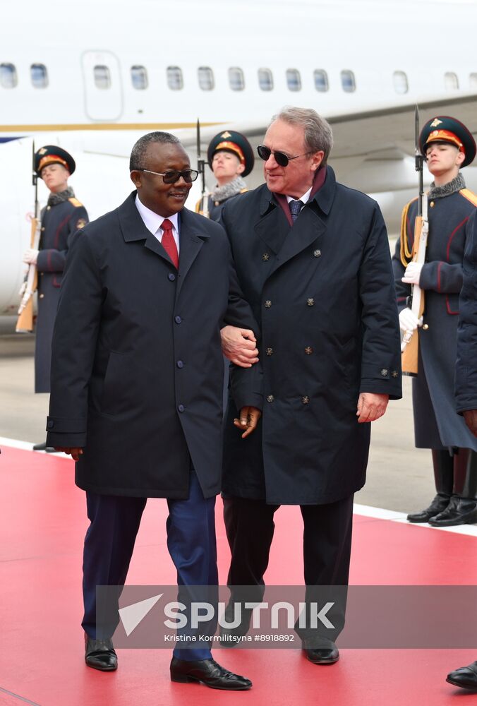 Arrival of President of the Republic of Guinea-Bissau Umaro Sissoco Embalo in Moscow for 80th anniversary of Victory