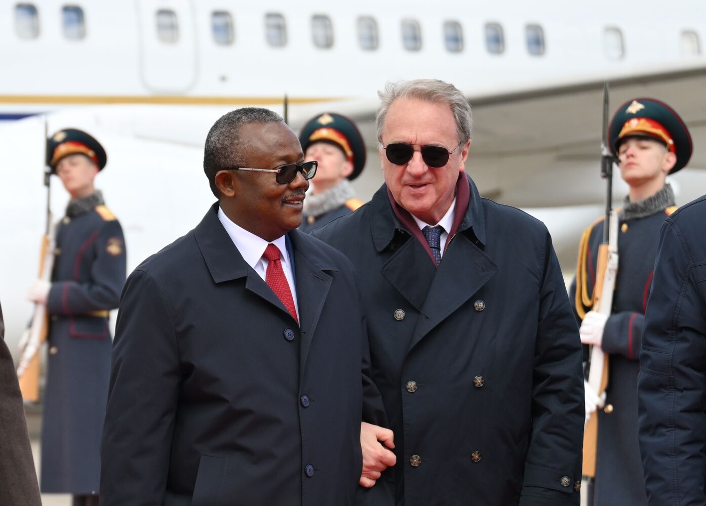 Arrival of President of the Republic of Guinea-Bissau Umaro Sissoco Embalo in Moscow for 80th anniversary of Victory
