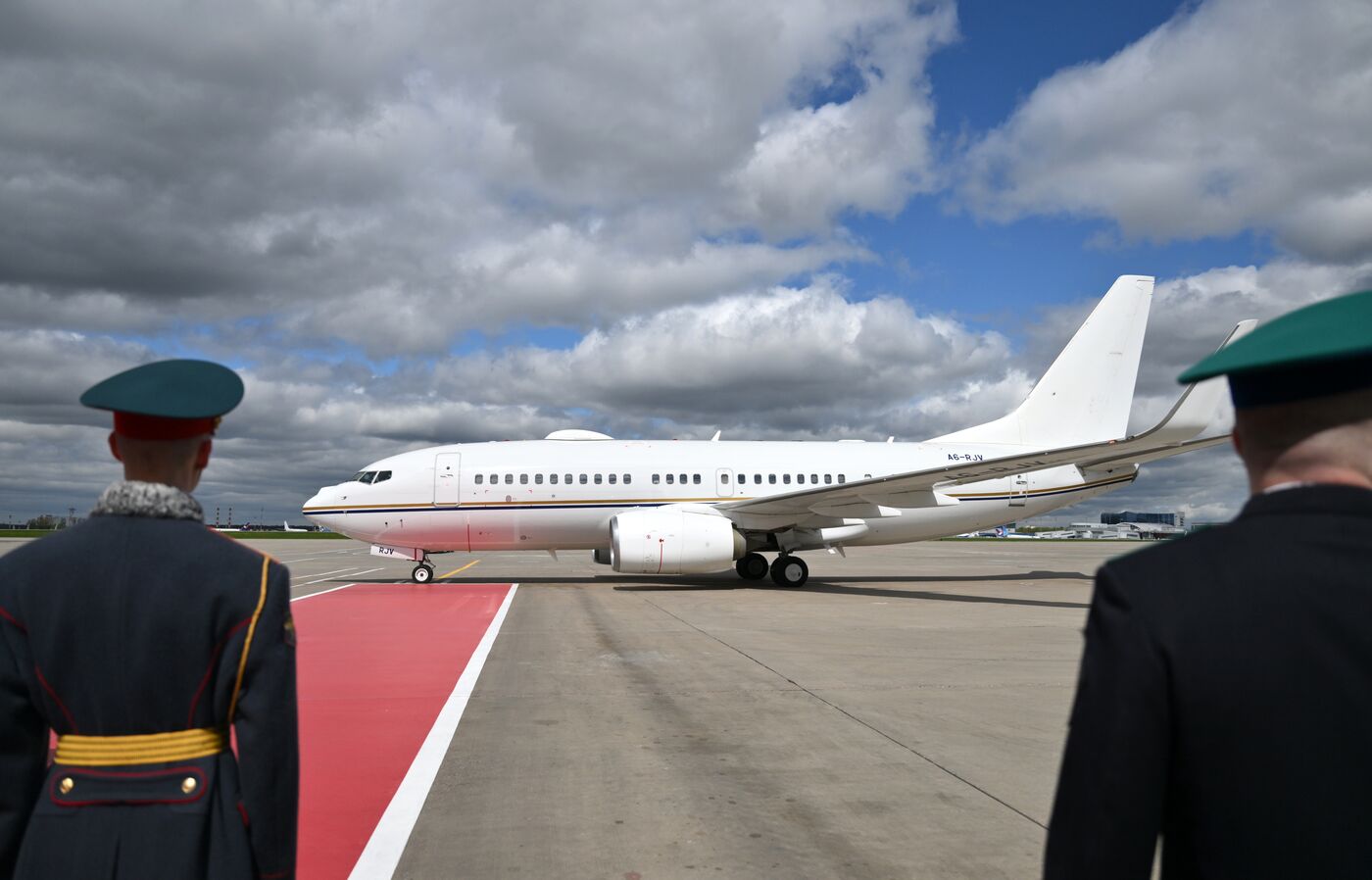 Arrival of President of the Republic of Guinea-Bissau Umaro Sissoco Embalo in Moscow for 80th anniversary of Victory